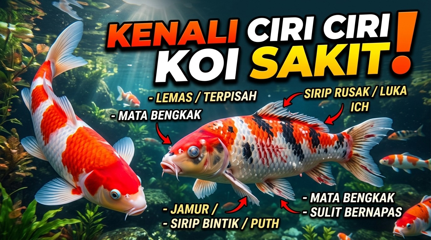Kenali Ciri-Ciri Koi Sakit Panduan Cepat Menyelamatkan Ikan Kesayangan Anda!